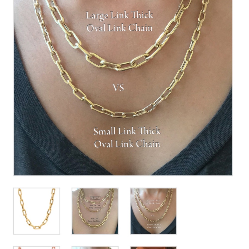 Nana bijou 16 inch large link chain